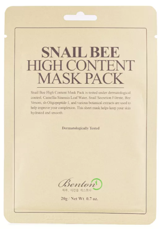 Benton Mascarilla Snail Bee High Content 20g