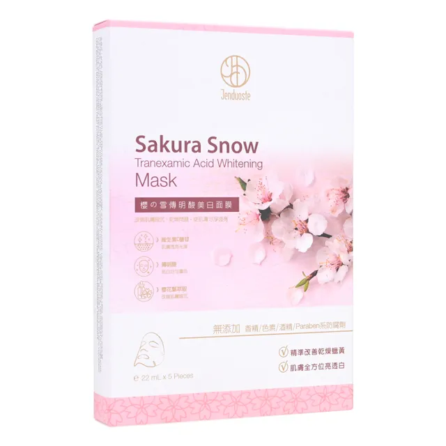 JOURDENESS - Mascarilla Blanqueadora Sakura Snow Tranexamic Acid Whitening Mask