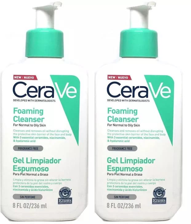 Cerave Gel Limpiador Espumoso 2x236 ml