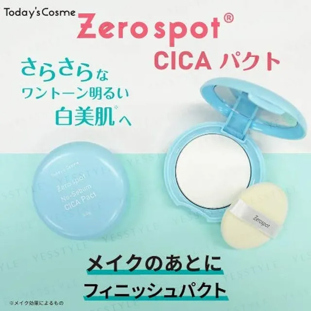 Today's Cosme - Zero Spot No-Sebum CICA Pact