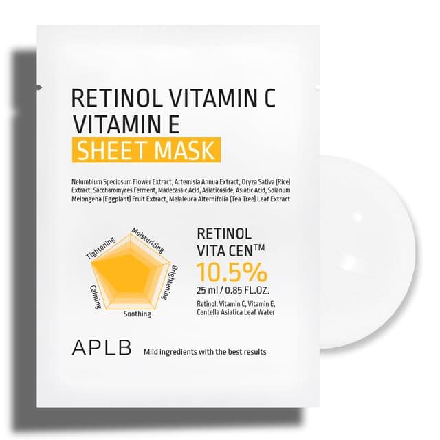 APLB - Mascarilla Facial Retinol Vitamin C Vitamin E Sheet Mask