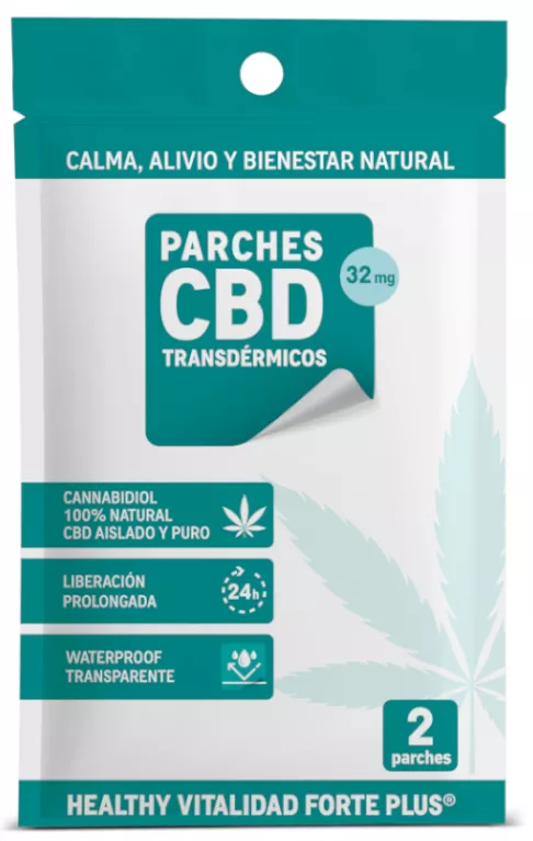 Healthy Vitalidad Forte Plus Parches CBD 2 uds