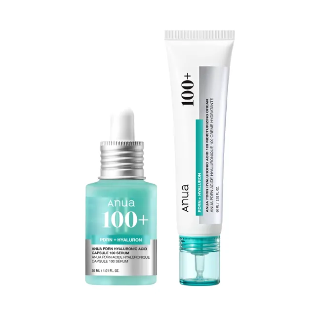 Anua - Bundle: PDRN Hyaluronic Acid Capsule 100 Serum + PDRN Hyaluronic Acid 100 Moisturizing Cream