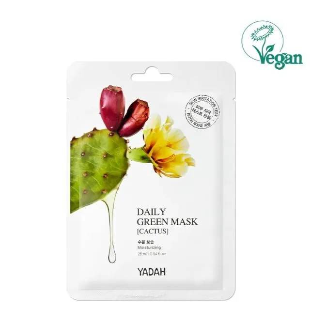YADAH - Daily Green Cactus Mask 1pc