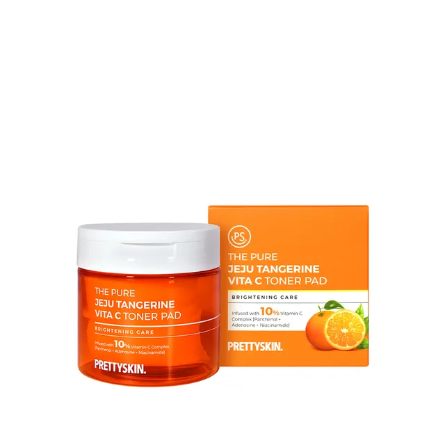 Pretty skin - The Pure Jeju Tangerine Vita C Toner Pad