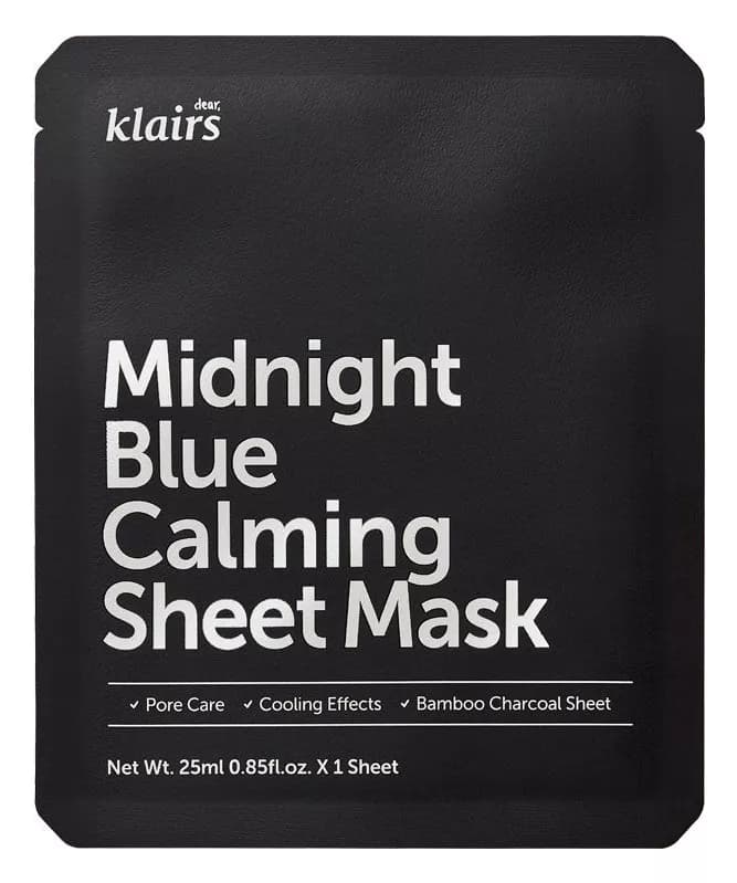 Klairs Midnight Blue Mascarilla Calmante Tejido 1Ud