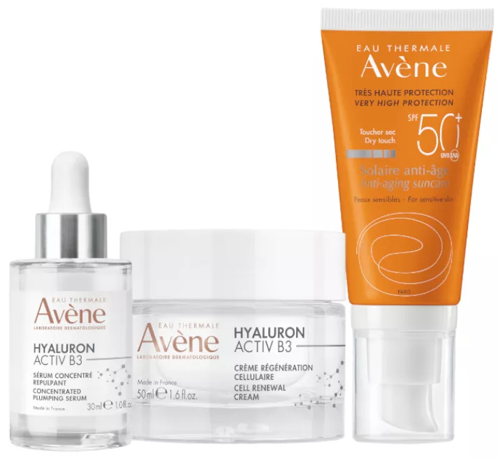 Avène Hyaluron Activ B3 Sérum 30 ml + Crema 50 ml + Solar SPF50+ 50 ml