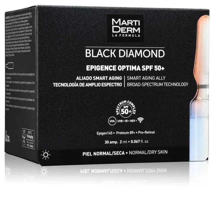 MartiDerm Black Diamond Epigence Optima SPF 50+ 30 ampollas