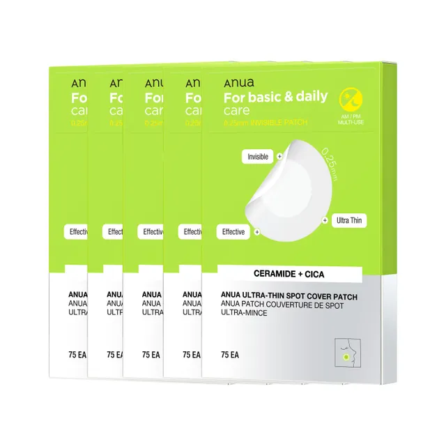 Anua - Paquete de Parches para Acné Ultra-Thin Spot Cover Patch 5 uds Bundle Set