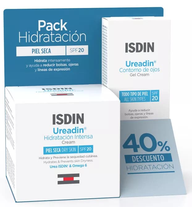 Isdin Ureadin Crema Hidratación Intensa Piel Seca 50ml + Contorno de ojos 15ml