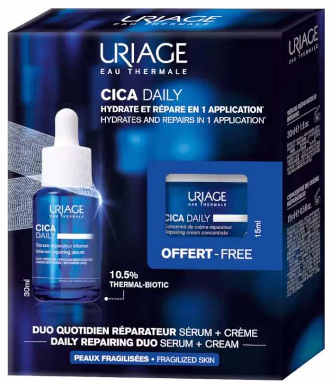 Uriage Cica-Daily Sérum Reparador Intenso 30 ml + Crema Concentrada 15 ml