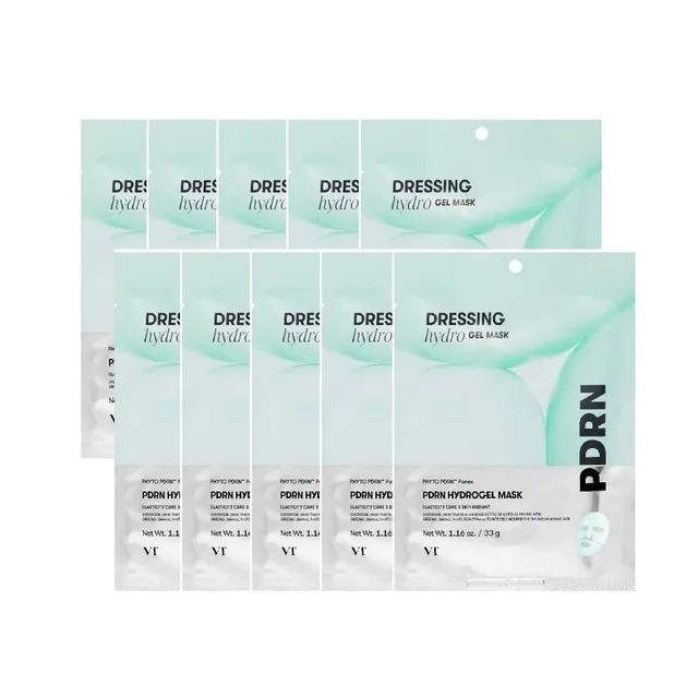 VT - Combo de Mascarillas Faciales PDRN Hydrogel Mask Bundle Set