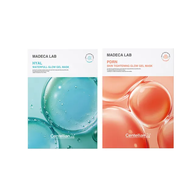 Centellian24 - Madeca Lab Glow Gel Mask Set 5 pcs - 2 Types