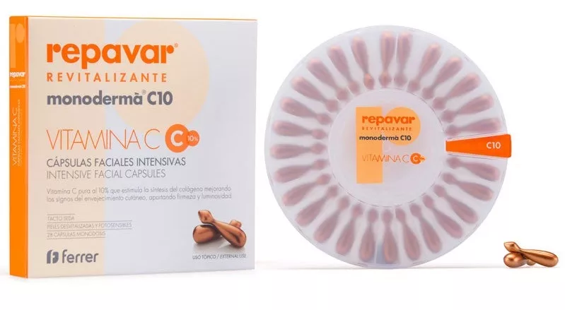 Repavar Monoderma C10 Revitalizante 28 cápsulas