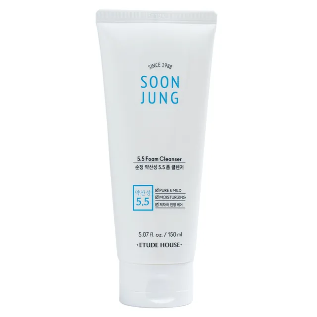 ETUDE - Espuma limpiadora Soon Jung 5.5 Foam Cleanser
