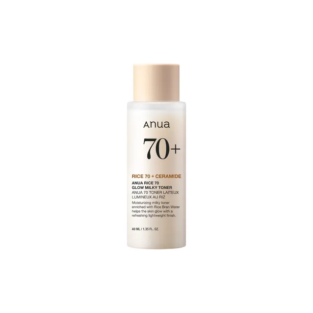 Anua - Tónico Facial con Arroz y Niacinamida Rice 70 Glow Milky Toner Mini