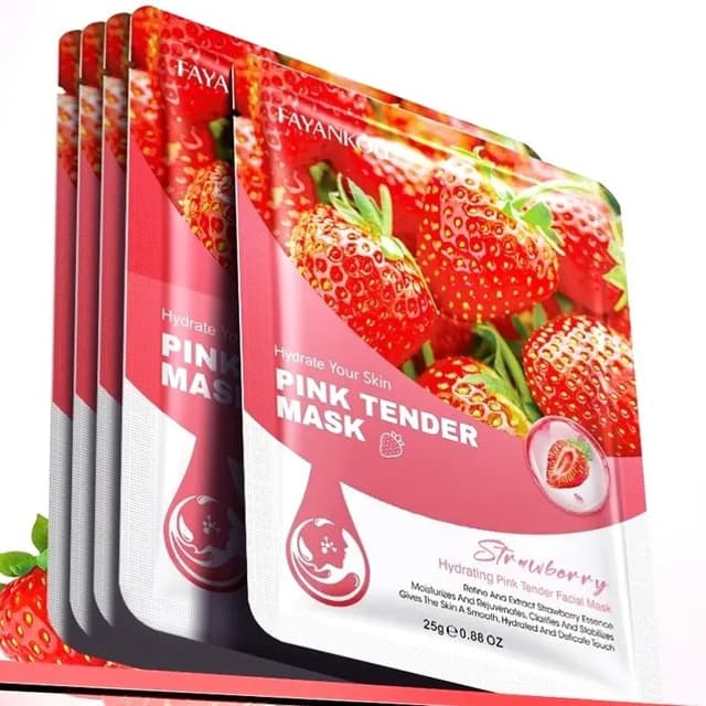 FAYANKOU - Strawberry Hydrating Pink Tender Facial Mask