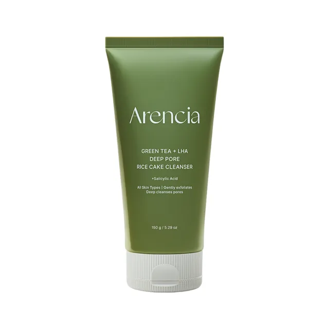Arencia - Limpiado Facial con Té Verde y LHA Green Tea + LHA Deep Pore Rice Cake Cleanser