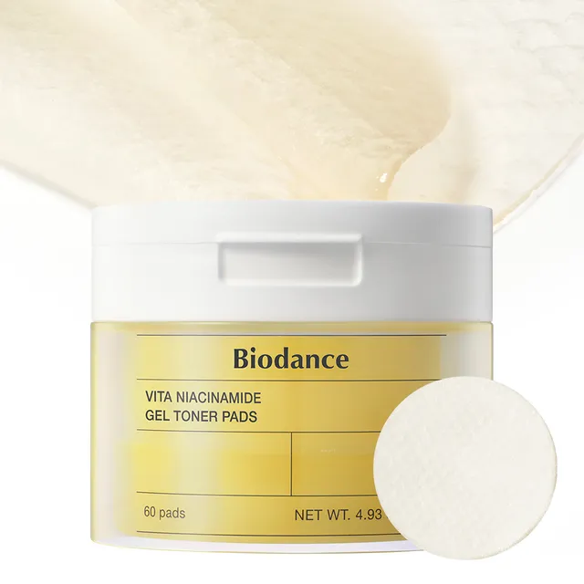 Biodance - Pads de Tónico Vita Niacinamide Gel Toner Pads
