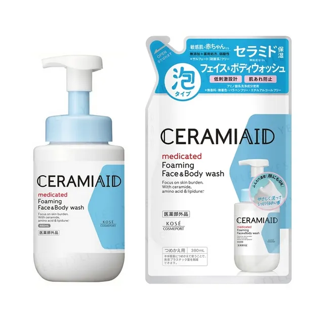 Kose - Ceramiaid Foaming Face & Body Wash