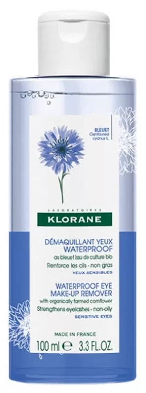 Klorane Desmaquillante Ojos Waterproof al Aciano 100ml