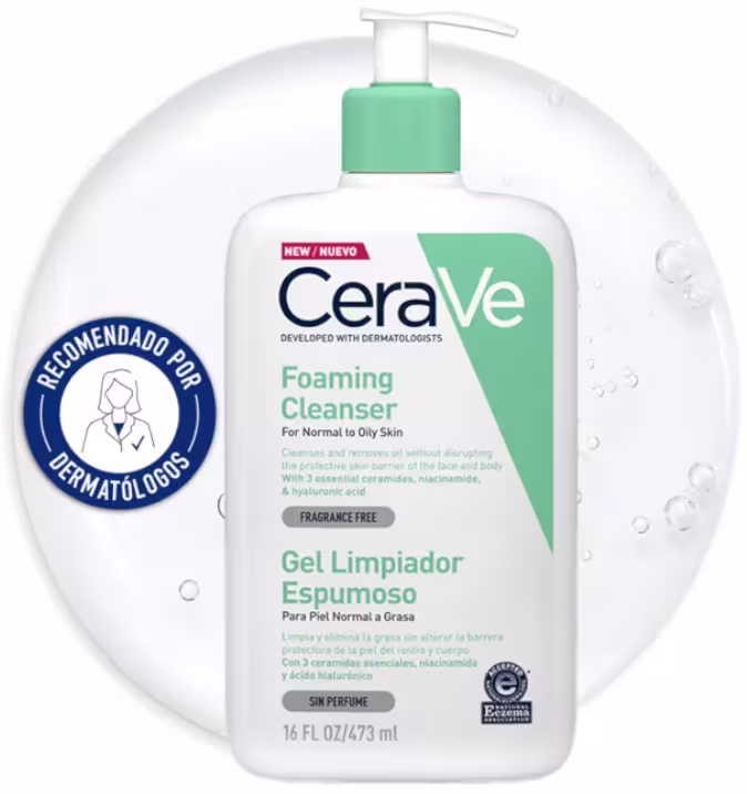 CeraVe Gel Limpiador Espumoso 473 ml