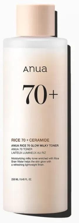 Anua Rice 70 Glow Tónico Leche 250 ml