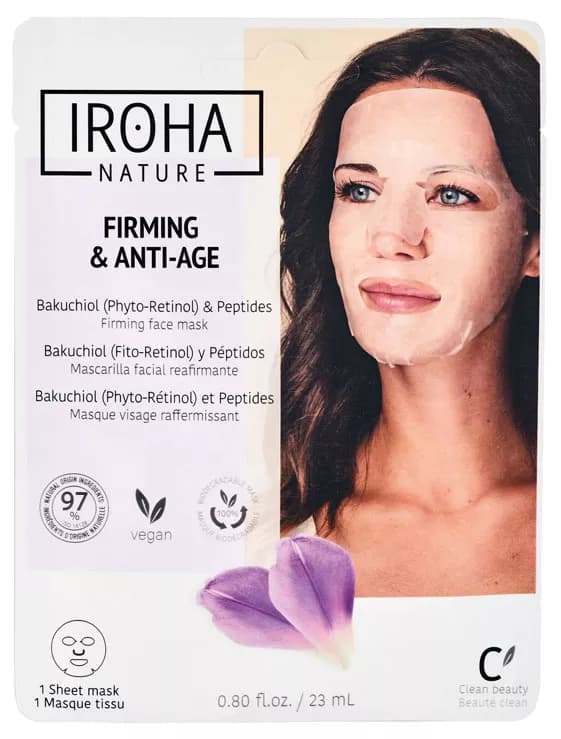 Iroha Nature Mascarilla Biodegradable Firming & Anti Age 1 unidad