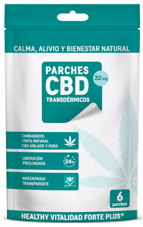Healthy Vitalidad Forte Plus Parches CBD 6 uds