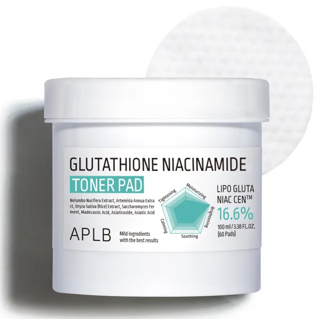 APLB - Discos de Algodón con Tónico Glutathione Niacinamide Toner Pad
