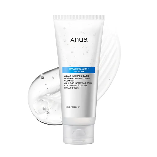 Anua - Limpiador Facial con Ácido Hialurónico 8 Hyaluronic Acid Moisturizing Gentle Gel Cleanser