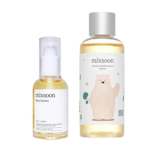 mixsoon - Bundle: Bean Essence + Soondy Centella Asiatica Essence Jumbo