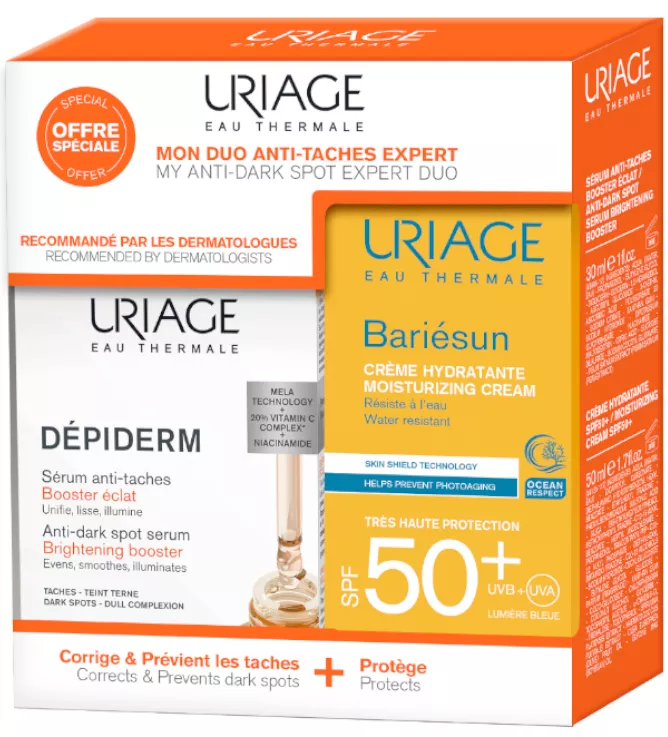 Uriage Dépiderm Sérum 30 ml + Bariésun Crema SPF50+ 50 ml