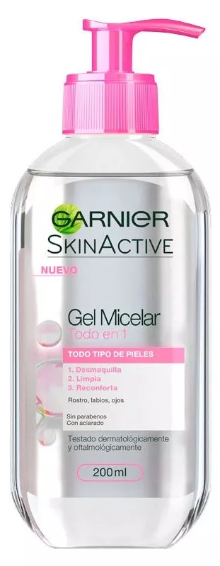 Garnier Skin Active Gel Micelar Rosa 200ml