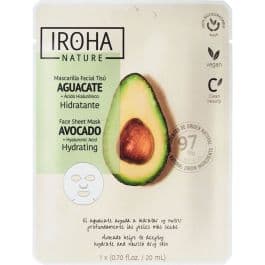 Aguacate mascarilla facial tisú