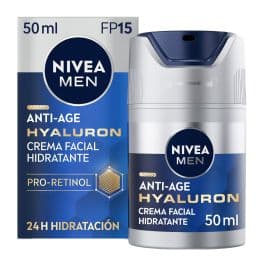 Men Hyaluron Anti-Age Crema Facial Hidratante SPF 15