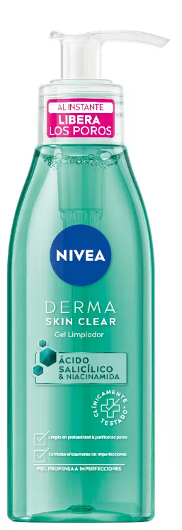 Nivea Derma Skin Clear Gel Limpiador 150 ml