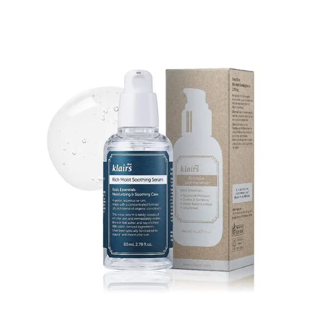 Dear, Klairs - Sérum calmante sin fragancia Rich Moist Soothing Unscented