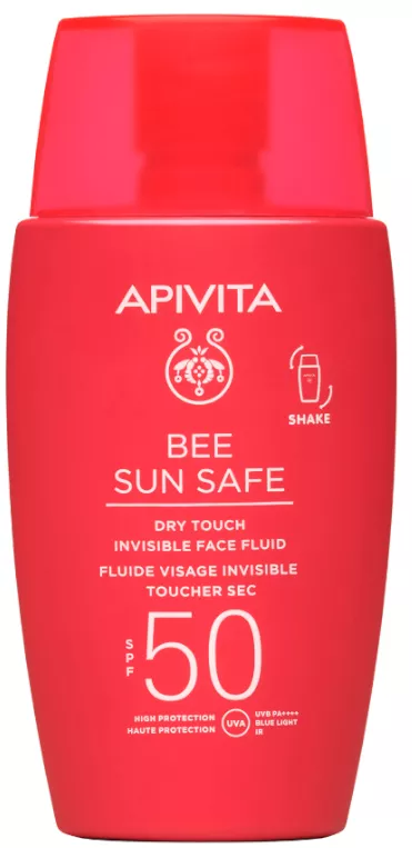Apivita Fluido Facial Invisible Toque Seco SPF50 50ml