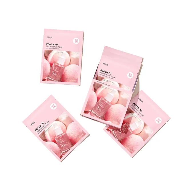 Anua - Set de Mascarillas Faciales Peach 70 Niacin Serum Mask Set