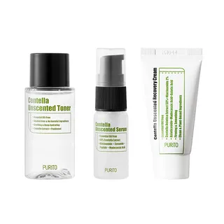 Purito SEOUL - Set de viaje de la línea sin fragancia Centella Unscented MINI