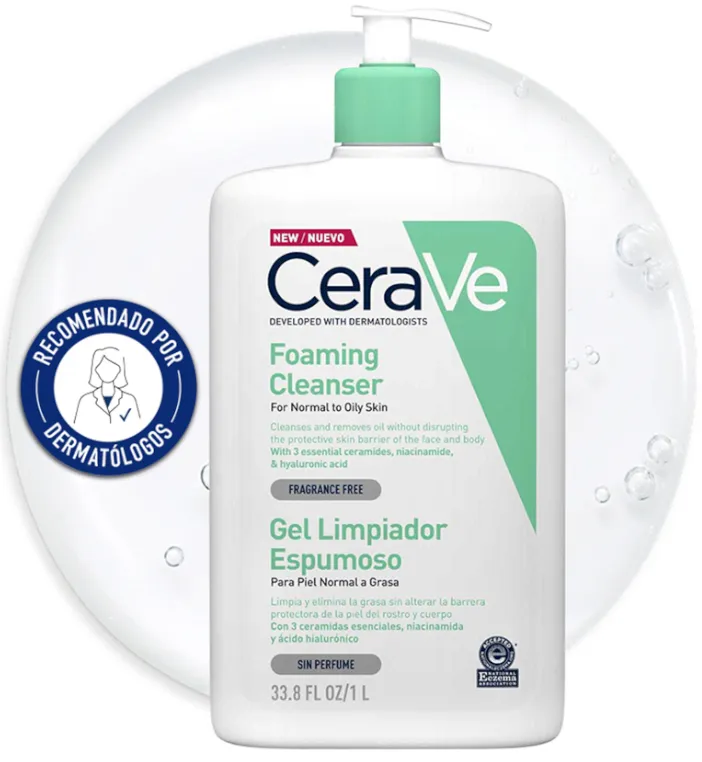 CeraVe Gel Limpiador Espumoso 1 Litro