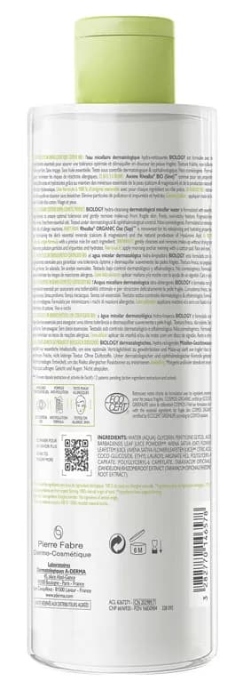 A-Derma Biology Agua Micelar Dermatológica 400ml