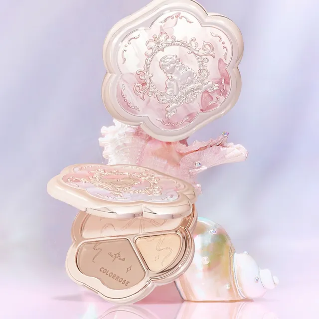 COLORROSE - Embossed 3-Color Contouring Palette - 2 Types