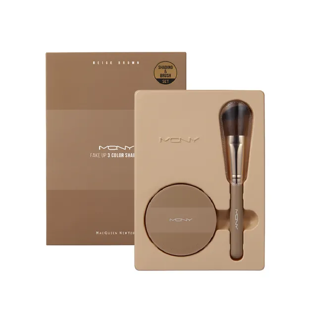 MACQUEEN - Fake Up 3 Color Shading & Brush Set- 3 Types
