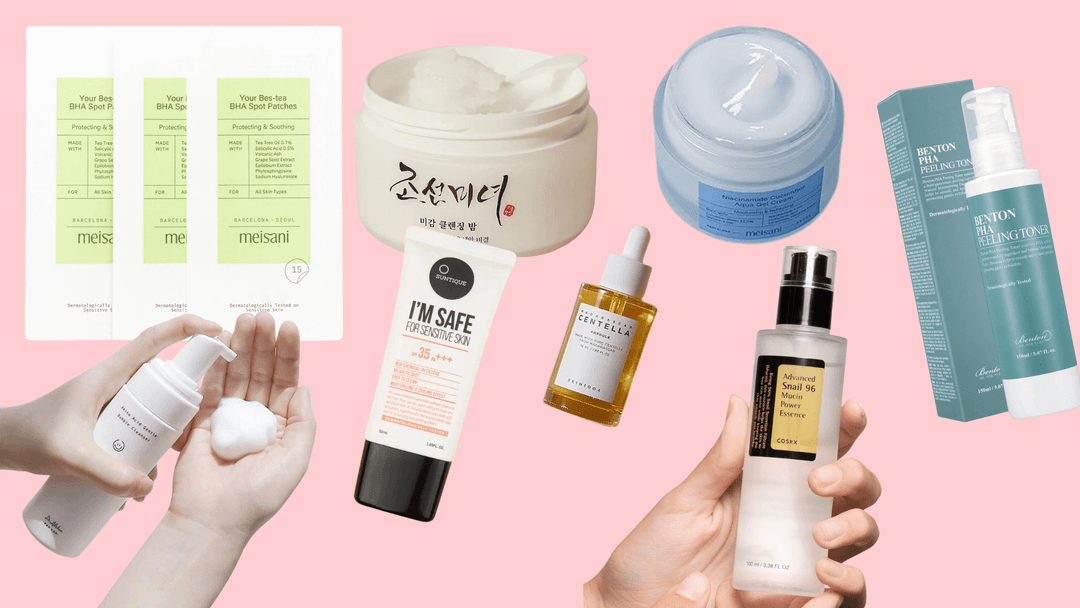 Skincare coreano para acné y piel sensible